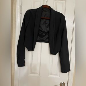 Black crop jacket